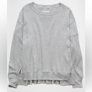 AE Big hug waffle crew neck